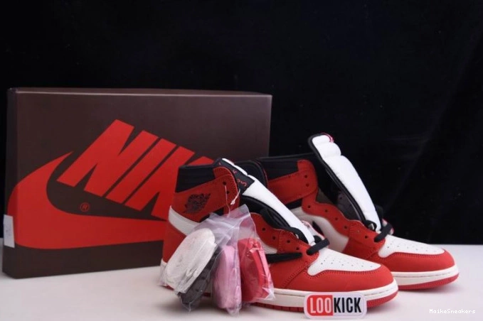 MaikeSneakers - AIR 100(RED) HIGH JORDAN 1 SCOTT X TRAVIS OG RETRO CD4487 0717